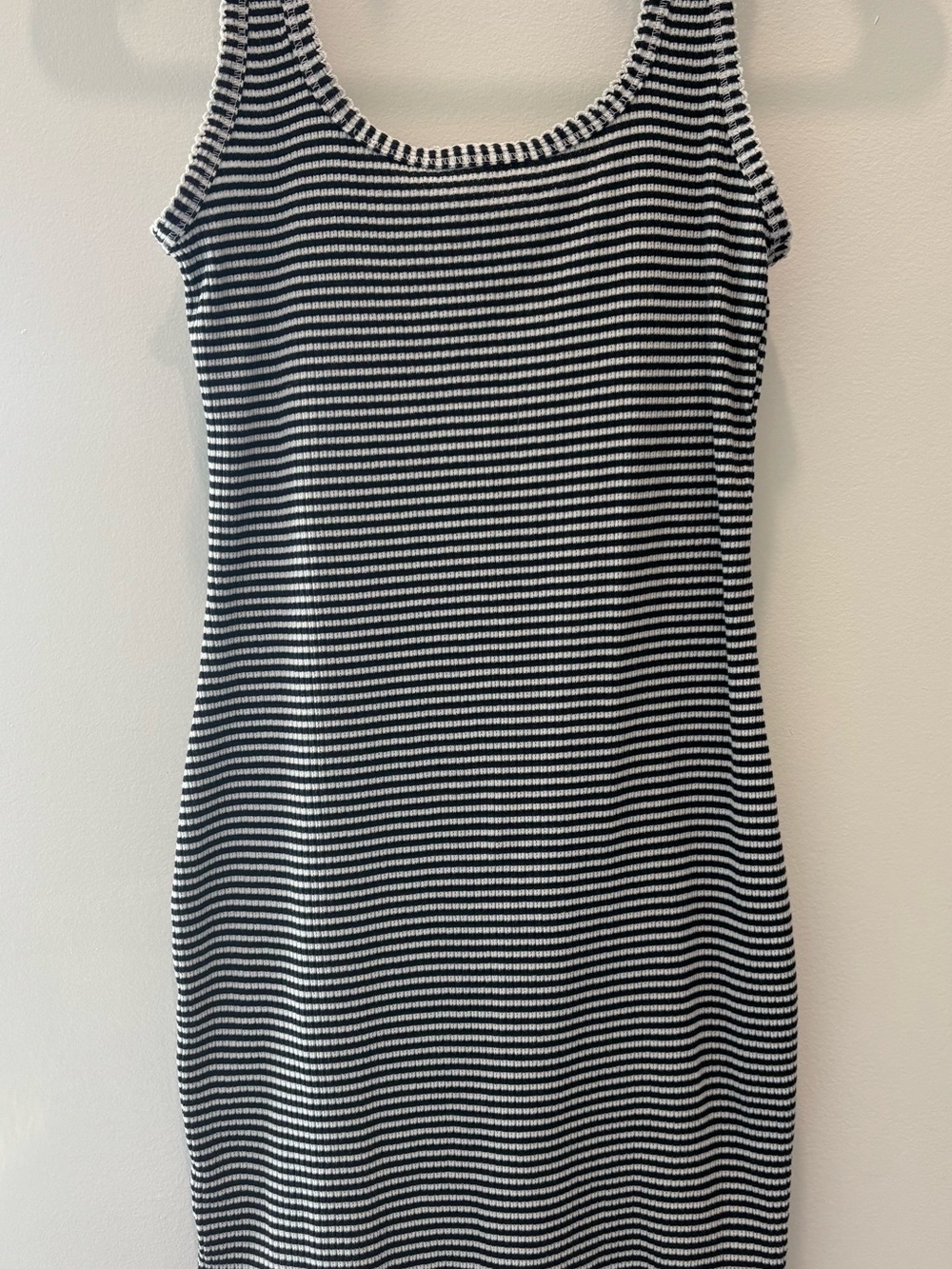 Target Navy and White Striped Knit Mini Dress